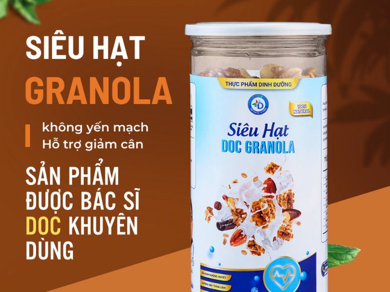 Granola là một trong những sản phẩm lành mạnh tốt cho sức khỏe